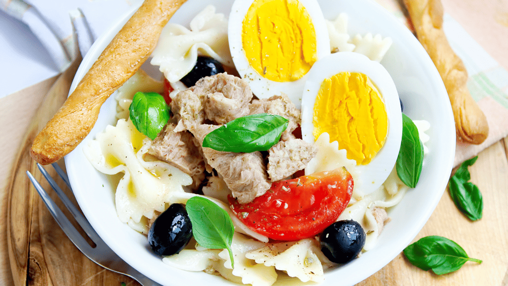 Tuna Salad with Hard-Boiled Eggs