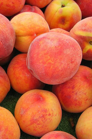 freezing peaches